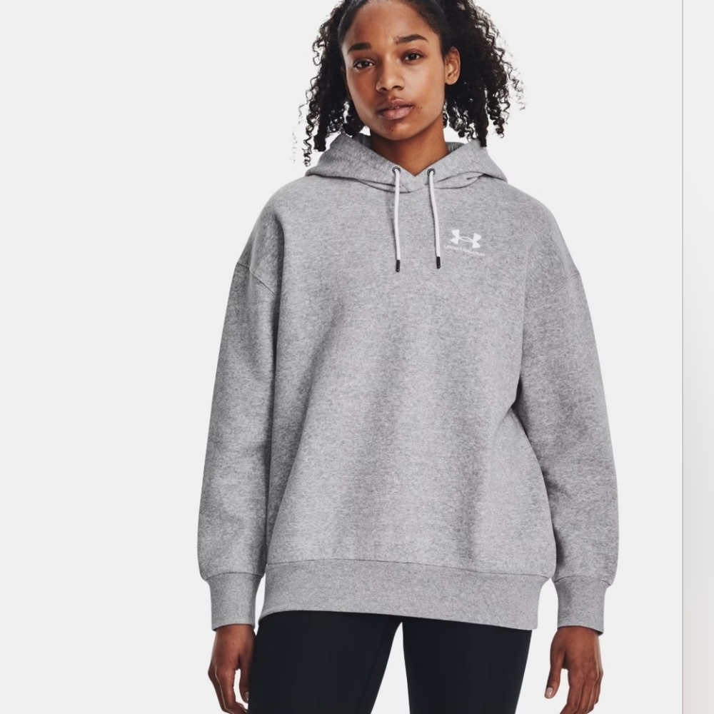 Women's UA Loose Essential Fleece Hoodie, size S